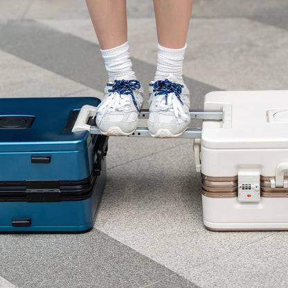 20"/24" Suitcase Fashoin Rolling Luggage Aluminum Frame Case with Wheel Alloy Trolley Bag ABS+PC Material Carry - On Cabin Travel - RELUX.STORE20"/24" Suitcase Fashoin Rolling Luggage Aluminum Frame Case with Wheel Alloy Trolley Bag ABS+PC Material Carry - On Cabin Travel