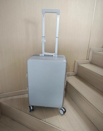 20"/24" Suitcase Fashoin Rolling Luggage Aluminum Frame Case with Wheel Alloy Trolley Bag ABS+PC Material Carry - On Cabin Travel - RELUX.STORE20"/24" Suitcase Fashoin Rolling Luggage Aluminum Frame Case with Wheel Alloy Trolley Bag ABS+PC Material Carry - On Cabin Travel