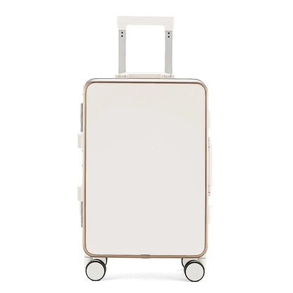 20"/24" Suitcase Fashoin Rolling Luggage Aluminum Frame Case with Wheel Alloy Trolley Bag ABS+PC Material Carry - On Cabin Travel - RELUX.STORE20"/24" Suitcase Fashoin Rolling Luggage Aluminum Frame Case with Wheel Alloy Trolley Bag ABS+PC Material Carry - On Cabin Travel