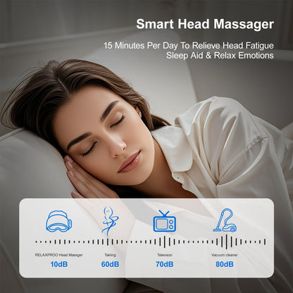 2025 Best - Selling Smart Head Massager – With Eye Relief, Heating Function & Stress - Relief Therapy | Relaxation Device for Head, Scalp & Eyes - RELUX.STORE