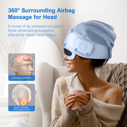 2025 Best - Selling Smart Head Massager – With Eye Relief, Heating Function & Stress - Relief Therapy | Relaxation Device for Head, Scalp & Eyes - RELUX.STORE