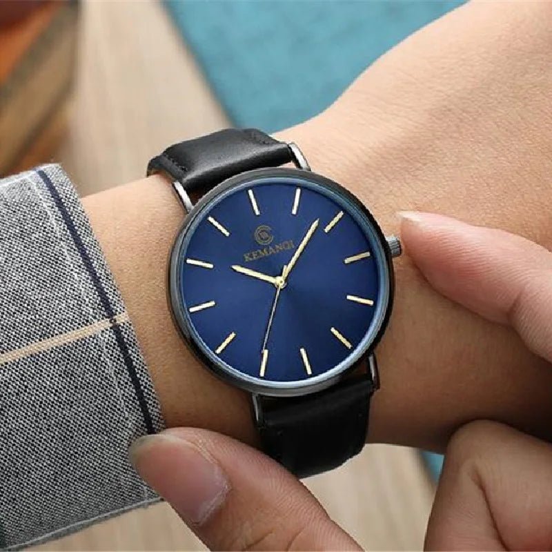 2025 Luxury Business Men Watches Men Gold Watch Ultra Thin Mens Watches Leather Quartz Watch Man Wristwatch horloge mannen - RELUX.STORE