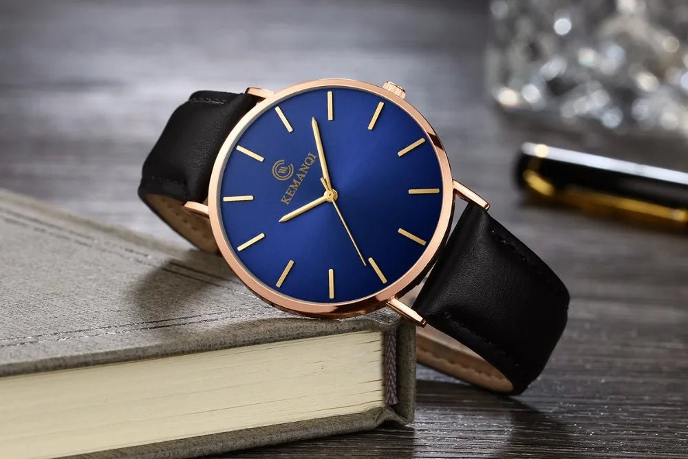 2025 Luxury Business Men Watches Men Gold Watch Ultra Thin Mens Watches Leather Quartz Watch Man Wristwatch horloge mannen - RELUX.STORE