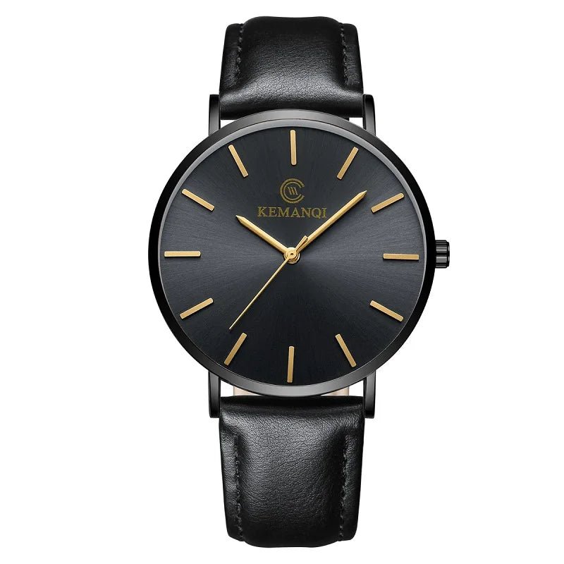 2025 Luxury Business Men Watches Men Gold Watch Ultra Thin Mens Watches Leather Quartz Watch Man Wristwatch horloge mannen - RELUX.STORE