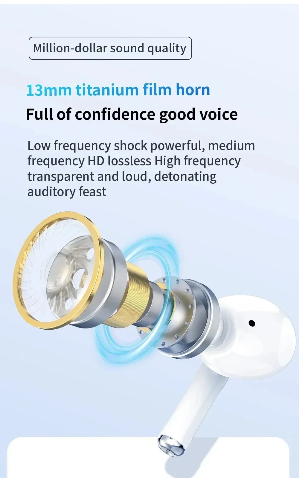 "2025 New Air Pro Bluetooth Earphones – Wireless HiFi Sound Headset, Low Latency, Waterproof In - Ear Earbuds for iPhone & Android" - RELUX.STORE