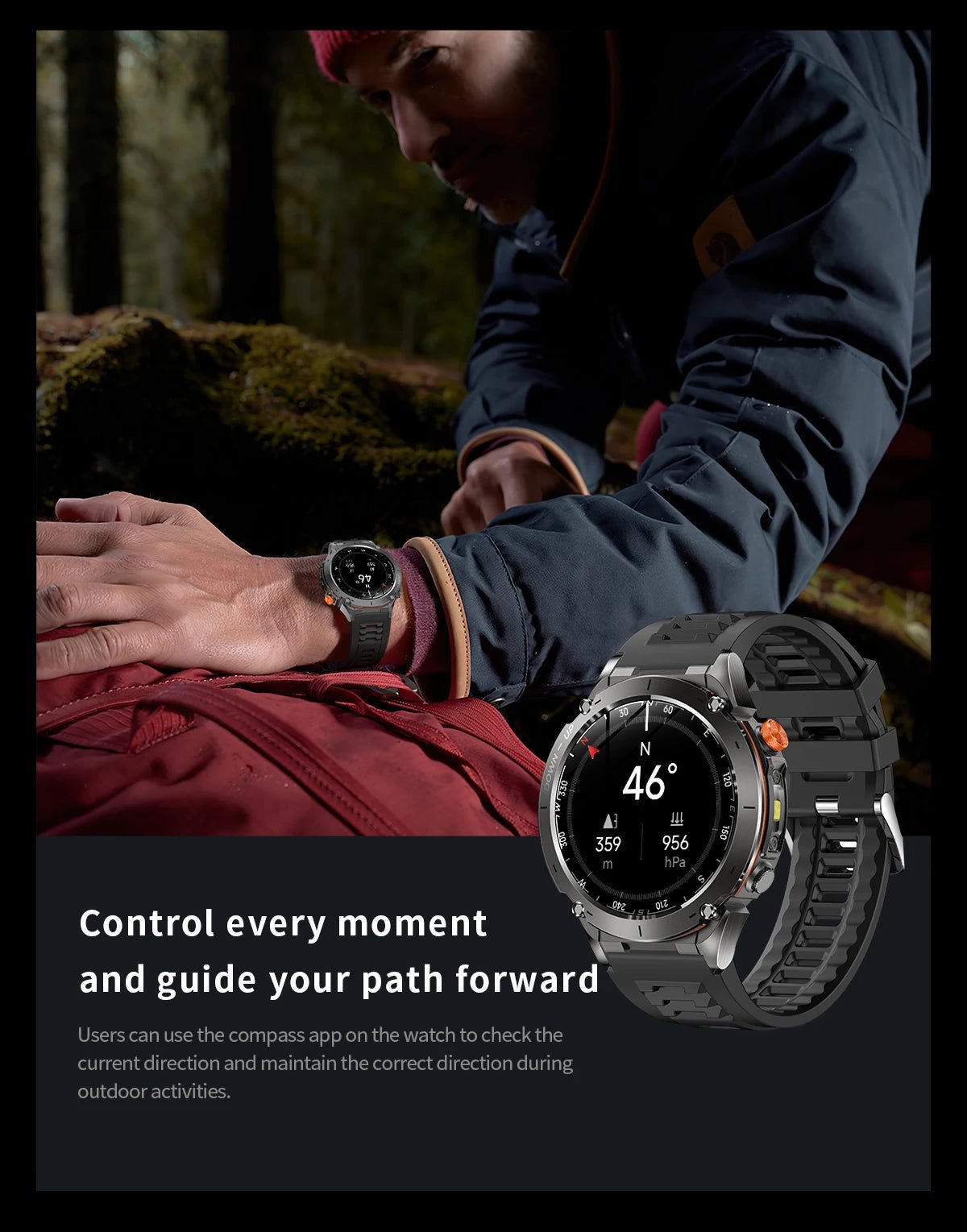 2025 New For Xiaomi IOS Ultra GPS Smart Watch 10ATM Waterproof Built - in Dual - band GNSS Compass Military Sport Men SWIM Bracelet - RELUX.STORE