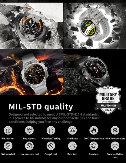 2025 New For Xiaomi IOS Ultra GPS Smart Watch 10ATM Waterproof Built - in Dual - band GNSS Compass Military Sport Men SWIM Bracelet - RELUX.STORE