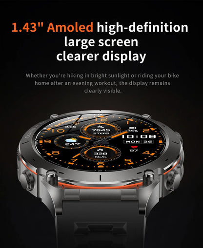 2025 New For Xiaomi IOS Ultra GPS Smart Watch 10ATM Waterproof Built - in Dual - band GNSS Compass Military Sport Men SWIM Bracelet - RELUX.STORE