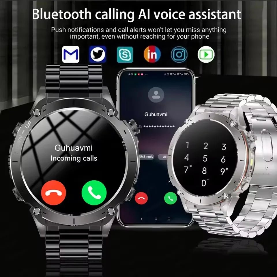 2025 New For Xiaomi IOS Ultra GPS Smart Watch 10ATM Waterproof Built - in Dual - band GNSS Compass Military Sport Men SWIM Bracelet - RELUX.STORE