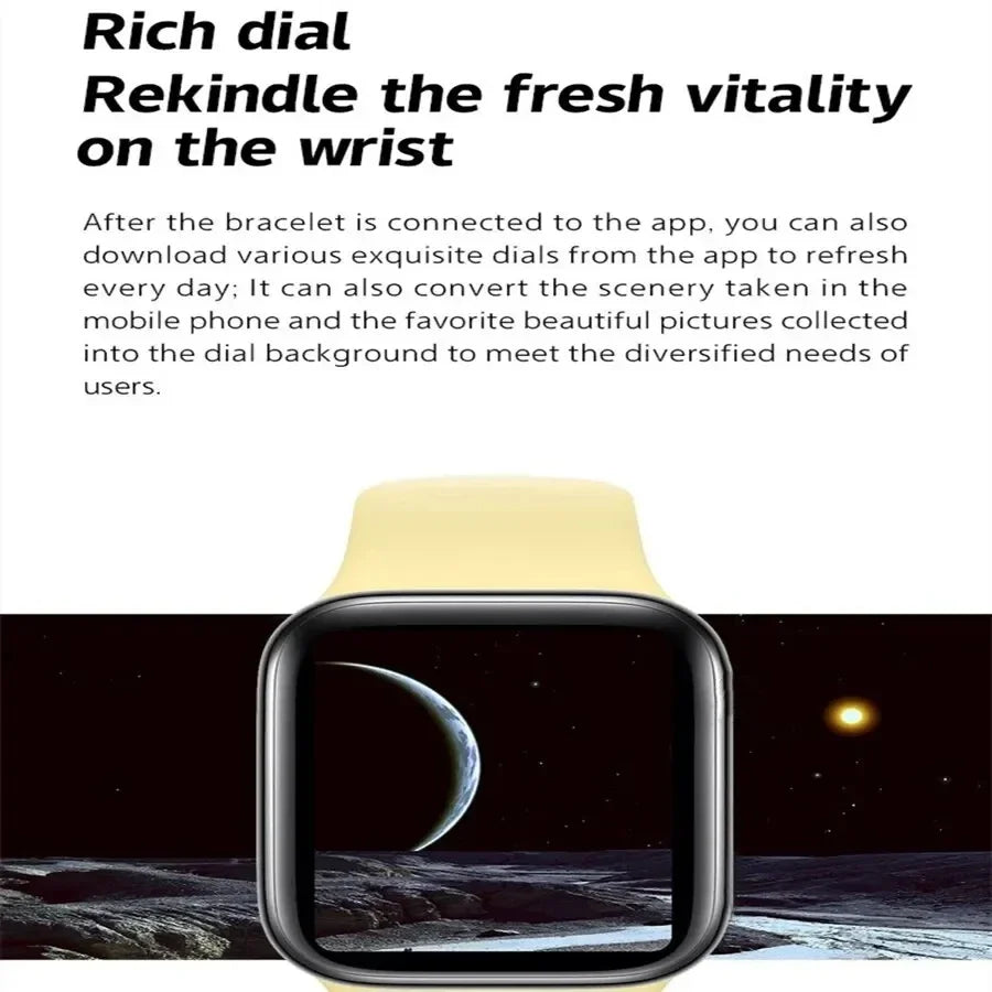 2025 New Smartwatch For Men Android IOS Phone 1.73" Screen Bluetooth Call Blood Oxygen Pressure Monitoring Smart Watch Women - RELUX.STORE