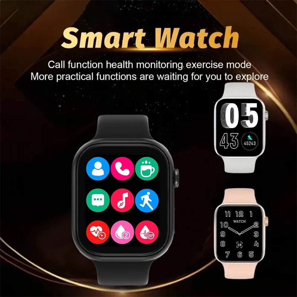 2025 New Smartwatch For Men Android IOS Phone 1.73" Screen Bluetooth Call Blood Oxygen Pressure Monitoring Smart Watch Women - RELUX.STORE