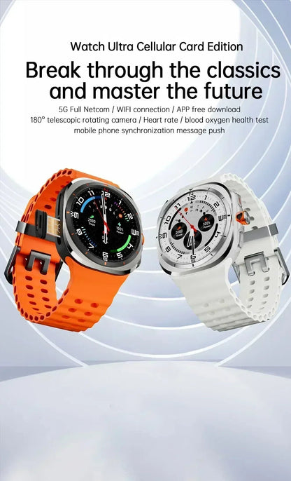 2025 New W7 5G Fitness Smart Watch Full Network GPS NFC Call Information Display Men's Sports Watch Application Download - RELUX.STORE