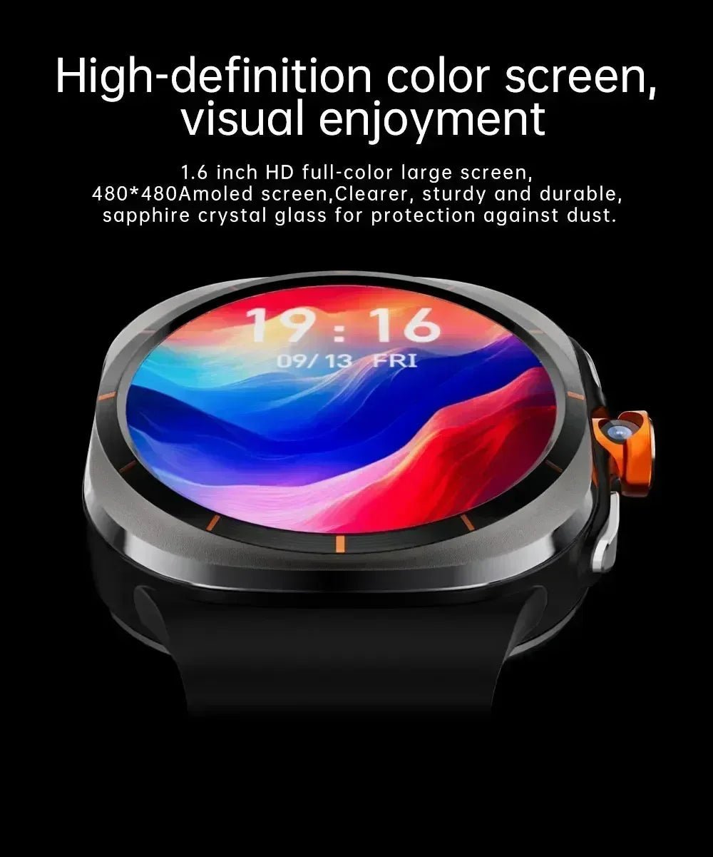 2025 New W7 5G Fitness Smart Watch Full Network GPS NFC Call Information Display Men's Sports Watch Application Download - RELUX.STORE