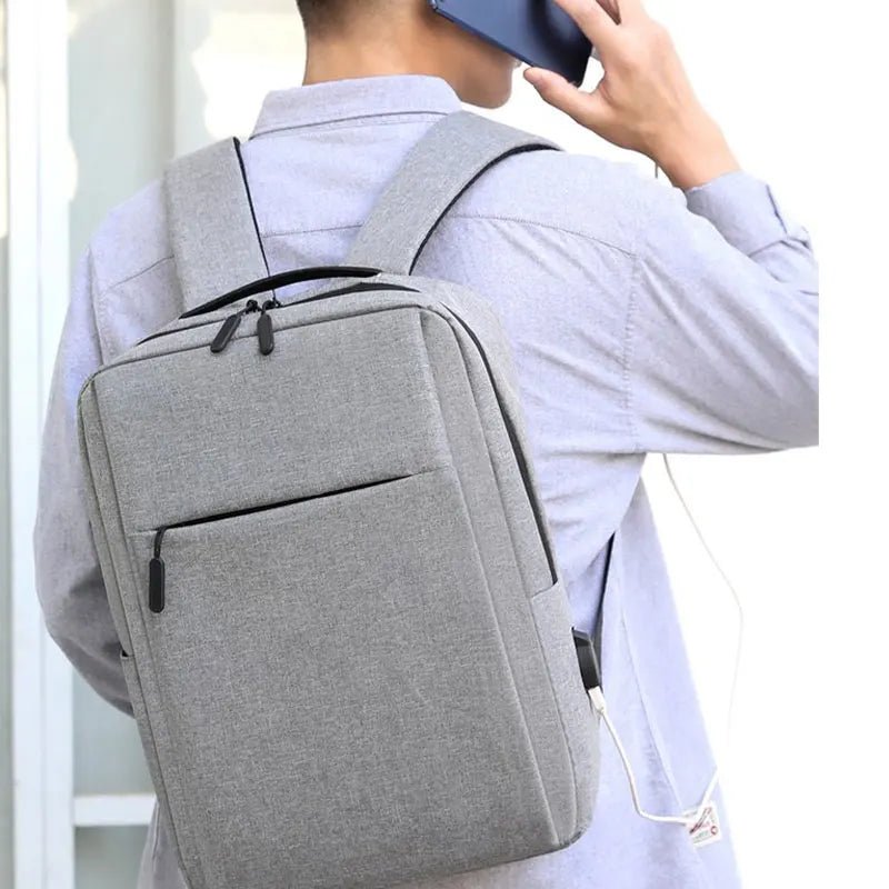 2025 New Waterproof Business & School Backpack – USB Rechargeable Laptop Bag, Versatile Travel & Daily Bag - RELUX.STORE
