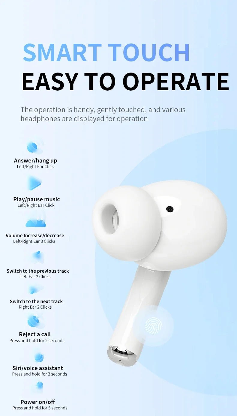 2025 Original Air pro bluetooth earphones Bluetooth 5.3 auriculares Earbuds Gaming Headset For iPhone Apple Xiaomi Android phone - RELUX.STORE