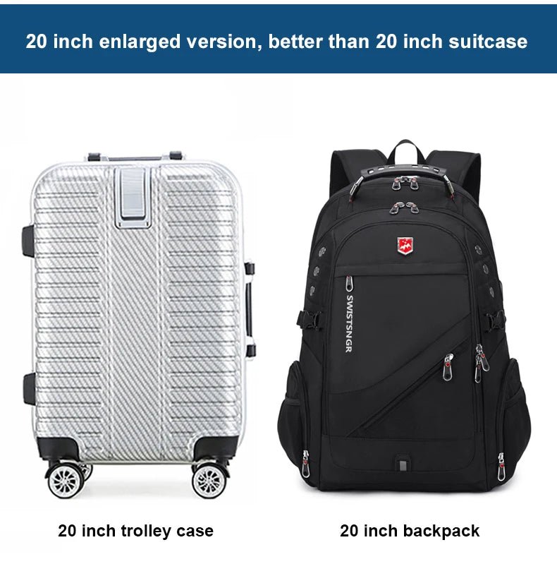 2025 Waterproof 17/20 Inch Laptop Backpack Men Airplane Travel Backpack Women Oxford Rucksack Male School Bag modern Mochila - RELUX.STORE2025 Waterproof 17/20 Inch Laptop Backpack Men Airplane Travel Backpack Women Oxford Rucksack Male School Bag modern Mochila