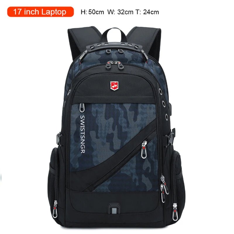 2025 Waterproof 17/20 Inch Laptop Backpack Men Airplane Travel Backpack Women Oxford Rucksack Male School Bag modern Mochila - RELUX.STORE2025 Waterproof 17/20 Inch Laptop Backpack Men Airplane Travel Backpack Women Oxford Rucksack Male School Bag modern Mochila