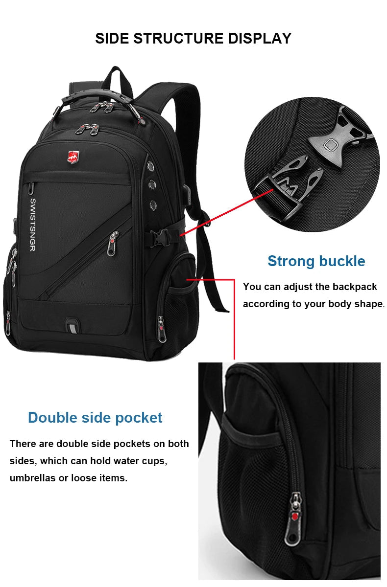 2025 Waterproof 17/20 Inch Laptop Backpack Men Airplane Travel Backpack Women Oxford Rucksack Male School Bag modern Mochila - RELUX.STORE2025 Waterproof 17/20 Inch Laptop Backpack Men Airplane Travel Backpack Women Oxford Rucksack Male School Bag modern Mochila
