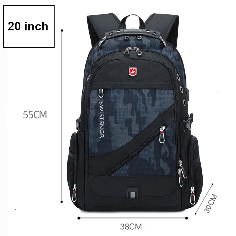 2025 Waterproof 17/20 Inch Laptop Backpack Men Airplane Travel Backpack Women Oxford Rucksack Male School Bag modern Mochila - RELUX.STORE2025 Waterproof 17/20 Inch Laptop Backpack Men Airplane Travel Backpack Women Oxford Rucksack Male School Bag modern Mochila