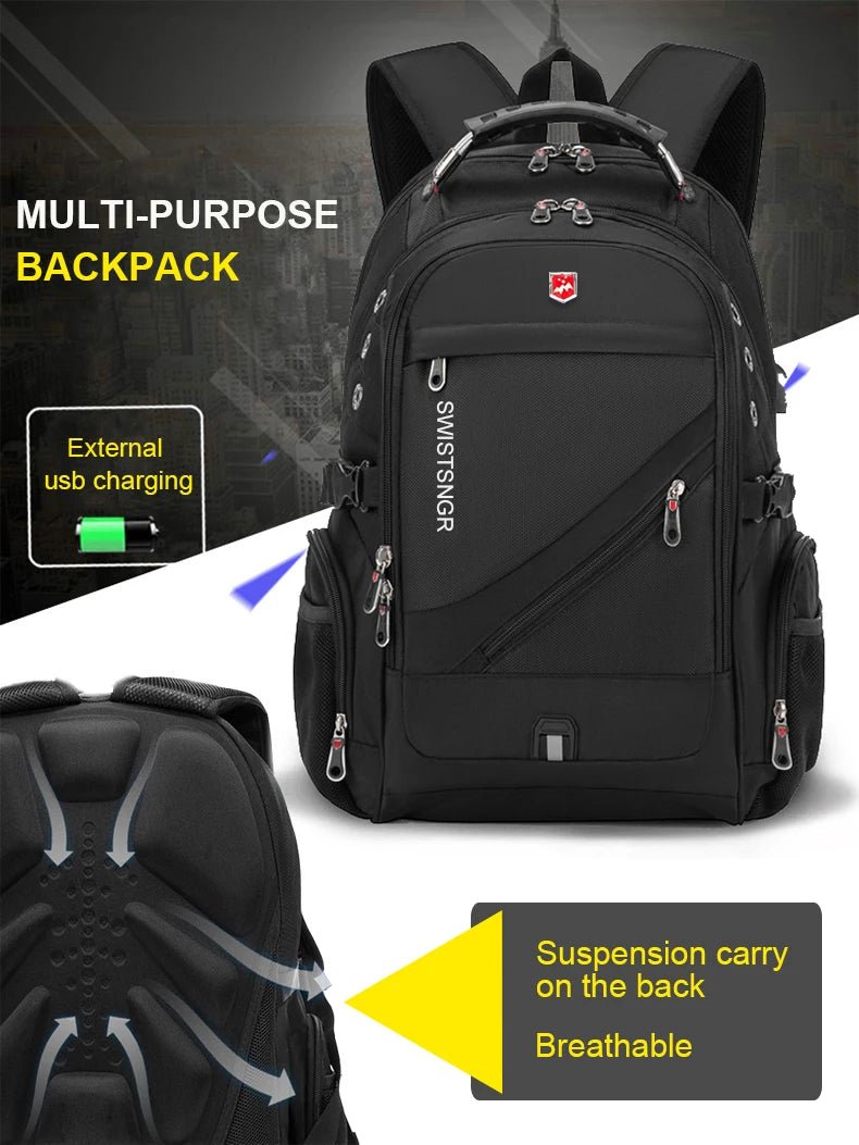 2025 Waterproof 17/20 Inch Laptop Backpack Men Airplane Travel Backpack Women Oxford Rucksack Male School Bag modern Mochila - RELUX.STORE2025 Waterproof 17/20 Inch Laptop Backpack Men Airplane Travel Backpack Women Oxford Rucksack Male School Bag modern Mochila