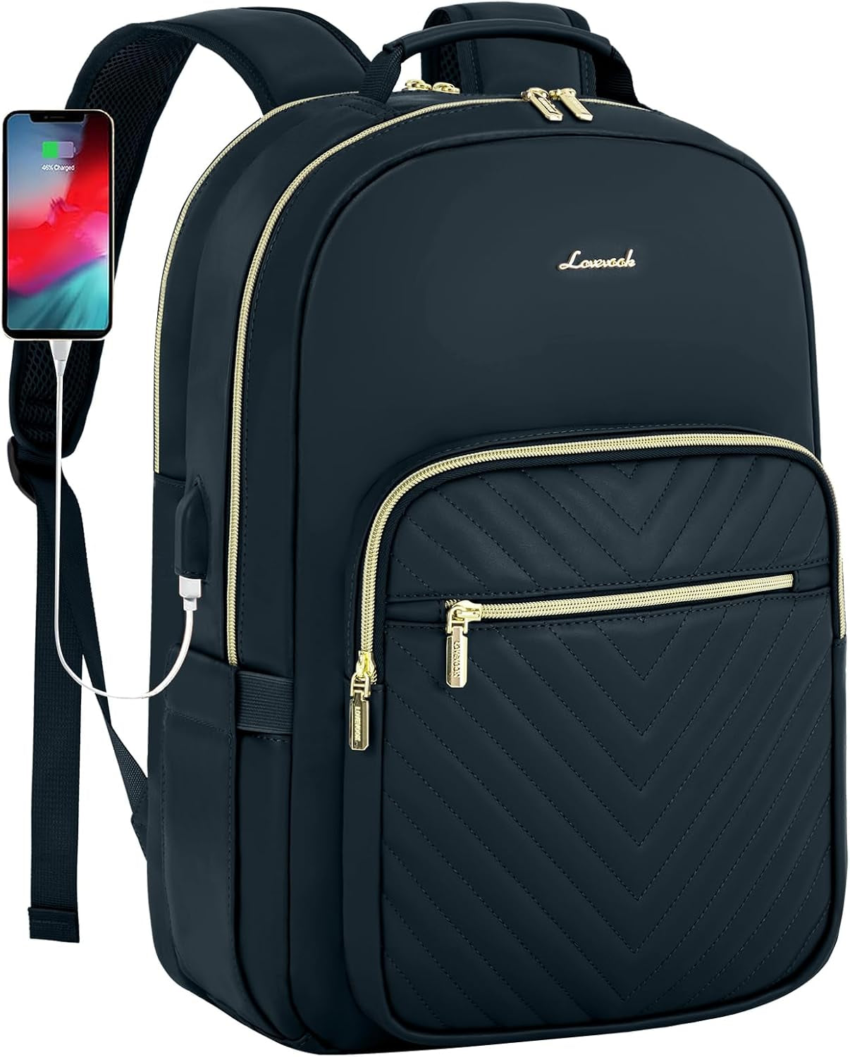 Laptop Backpack for Women 15.6 Inch,Cute Womens Travel Backpack Purse,Professional Laptop Computer Bag,Waterproof Work Business College Teacher Bags Carry on Backpack with USB Port,Mint Green