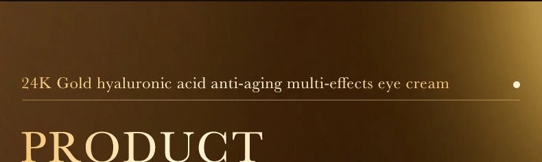 24k Gold Hyaluronic Acid Eye Cream Anti Dark Circles Eye Bags Firming Moisturizing Eyes Skin Care Prodcuts - RELUX.STORE