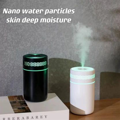 250ML Car Air Humidifier Portable Mini Spray Mist Humidifier with LED Light USB Powered Essential Oil Difffor Bedroom and Travel - RELUX.STORE