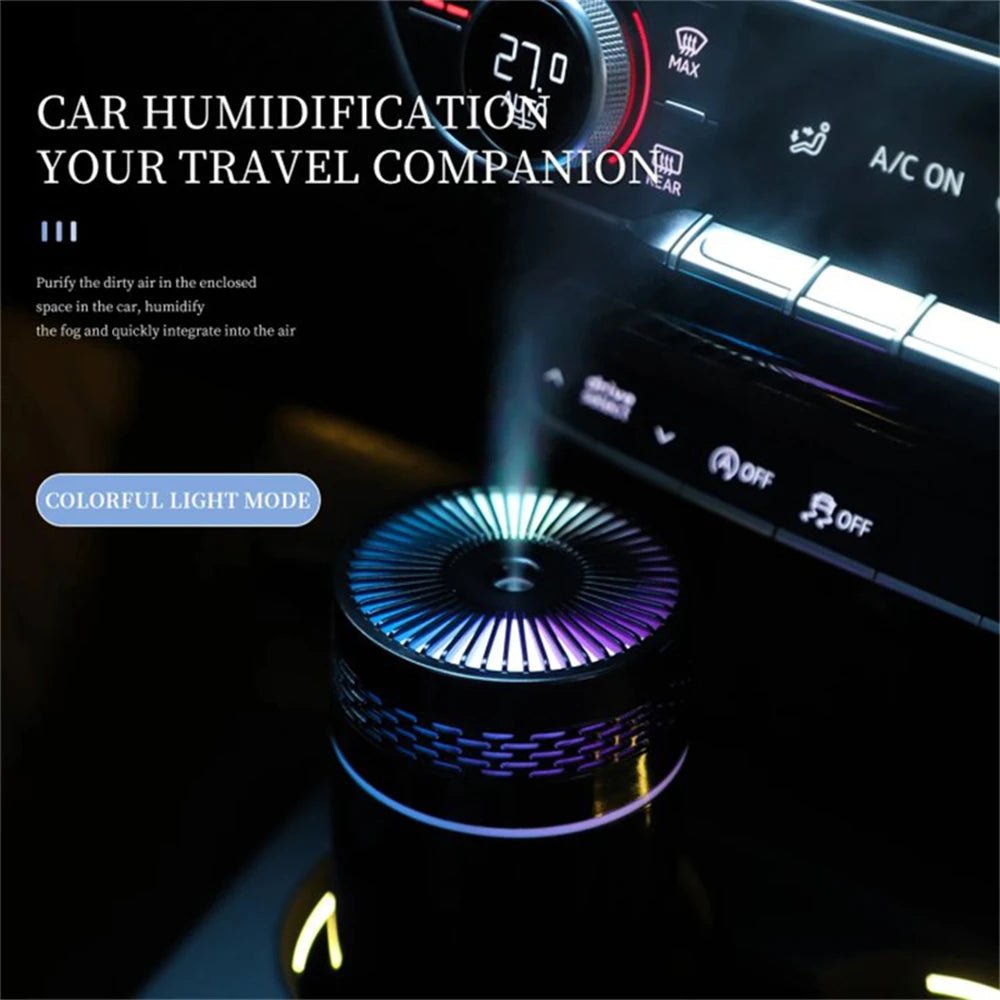 250ML Car Air Humidifier Portable Mini Spray Mist Humidifier with LED Light USB Powered Essential Oil Difffor Bedroom and Travel - RELUX.STORE