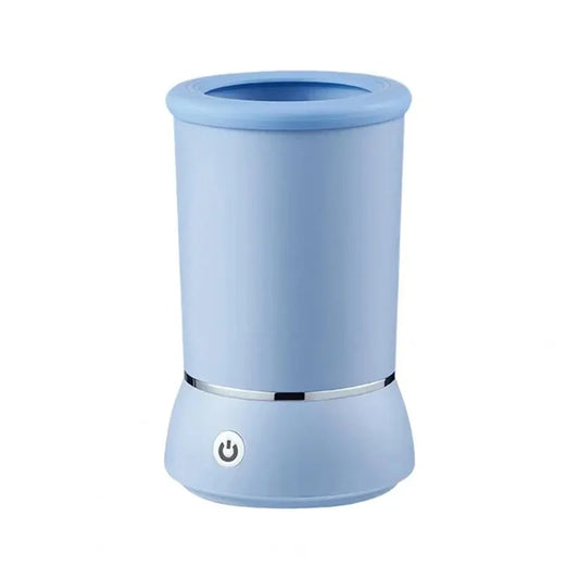Portable Dog Paw Cleaner Cup – Upgrade Pet Paw Washer for Small & Medium Dogs and Cats | Gentle Silicone Brush Paw Cleaning Cup (Blue, Medium)