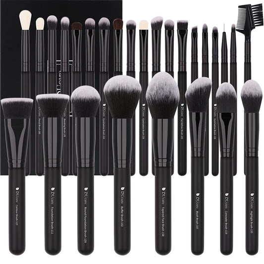 “27 - Piece Professional Makeup Brush Set – Premium Synthetic Kabuki Brushes for Foundation, Powder, Blending, Contour & Eye Makeup – Beauty Brush Kit for Women & Makeup Artists” - RELUX.STORE