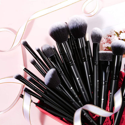 “27 - Piece Professional Makeup Brush Set – Premium Synthetic Kabuki Brushes for Foundation, Powder, Blending, Contour & Eye Makeup – Beauty Brush Kit for Women & Makeup Artists” - RELUX.STORE