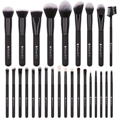 “27 - Piece Professional Makeup Brush Set – Premium Synthetic Kabuki Brushes for Foundation, Powder, Blending, Contour & Eye Makeup – Beauty Brush Kit for Women & Makeup Artists” - RELUX.STORE