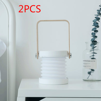 Foldable Touch Dimmable Reading LED Night Light Portable Lantern Lamp USB Rechargeable for Home Decor
