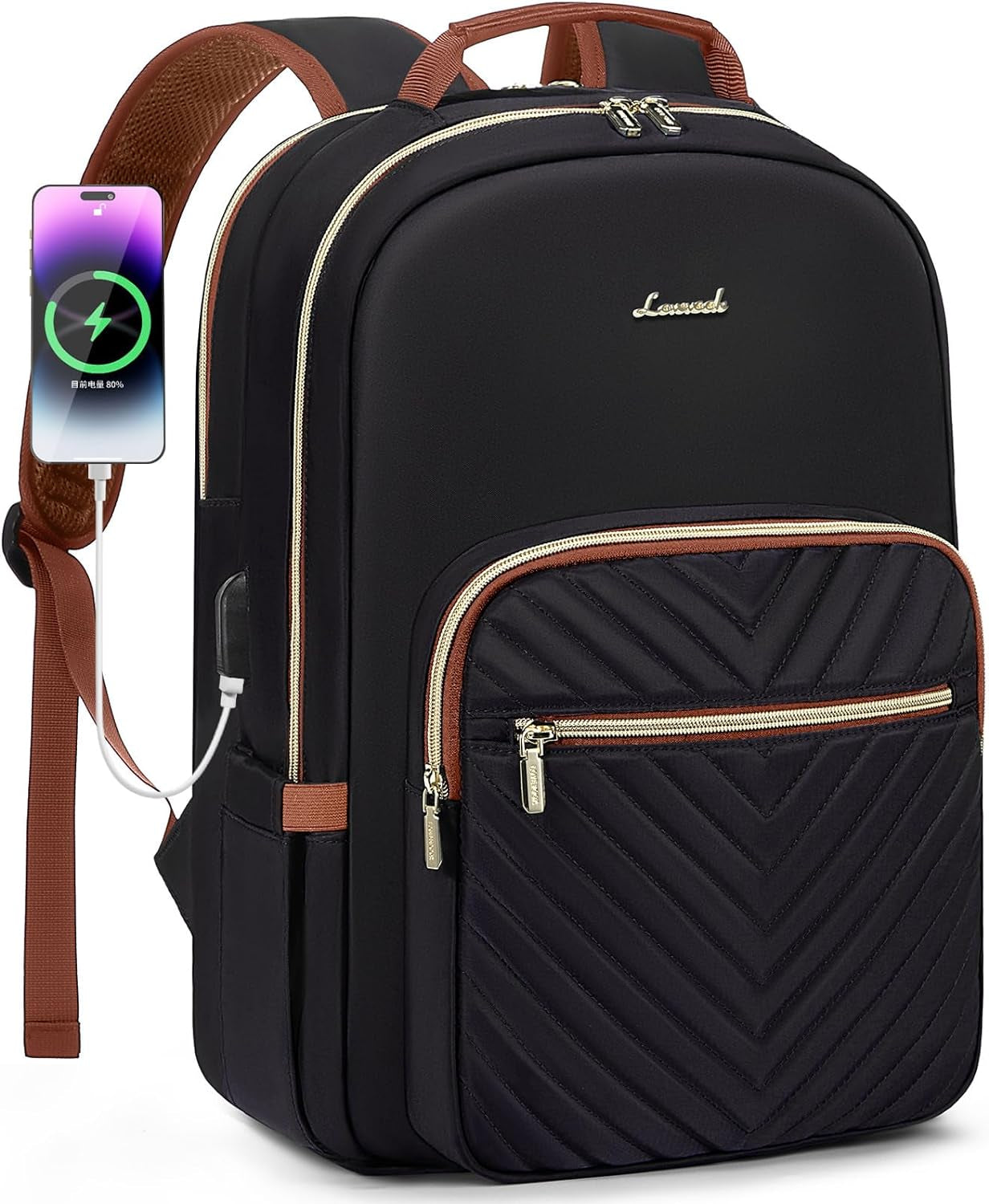 Laptop Backpack for Women 15.6 Inch,Cute Womens Travel Backpack Purse,Professional Laptop Computer Bag,Waterproof Work Business College Teacher Bags Carry on Backpack with USB Port,Mint Green