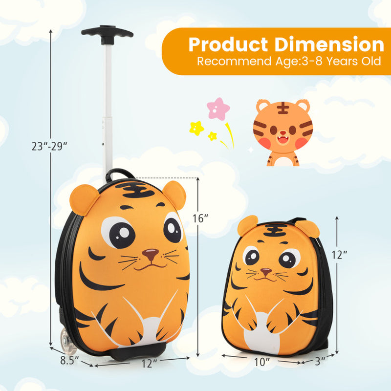 Lightweight and Portable Rolling Suitcase for Children