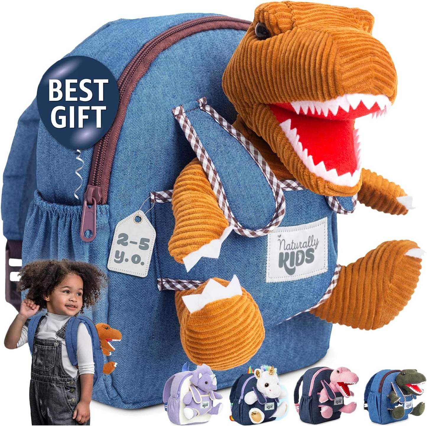 Wolf Backpack, Wolf Toys for Kids 3-5, Toddler Husky Stuffed Animal Gifts for 2 3 4 5 Year Old Girl Boy