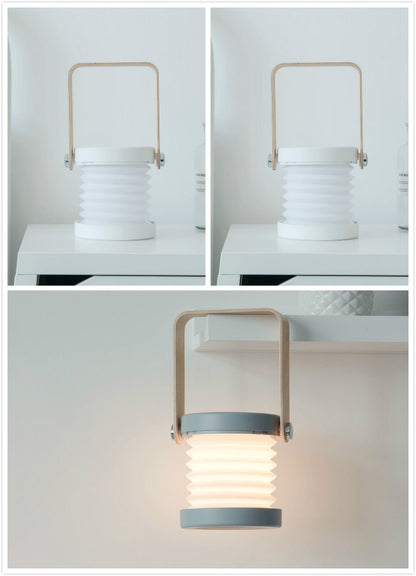 Foldable Touch Dimmable Reading LED Night Light Portable Lantern Lamp USB Rechargeable for Home Decor