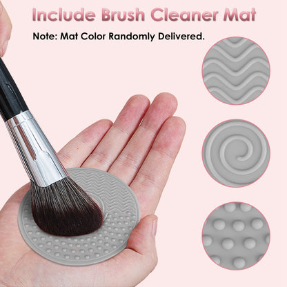 4 In 1 Electric Makeup Brush Cleaner USB Powered Automatic Brush Blender Machine With Timer Digital Display Cleaning Drying UV Disinfection Brush Storage For All Types Of Brushes