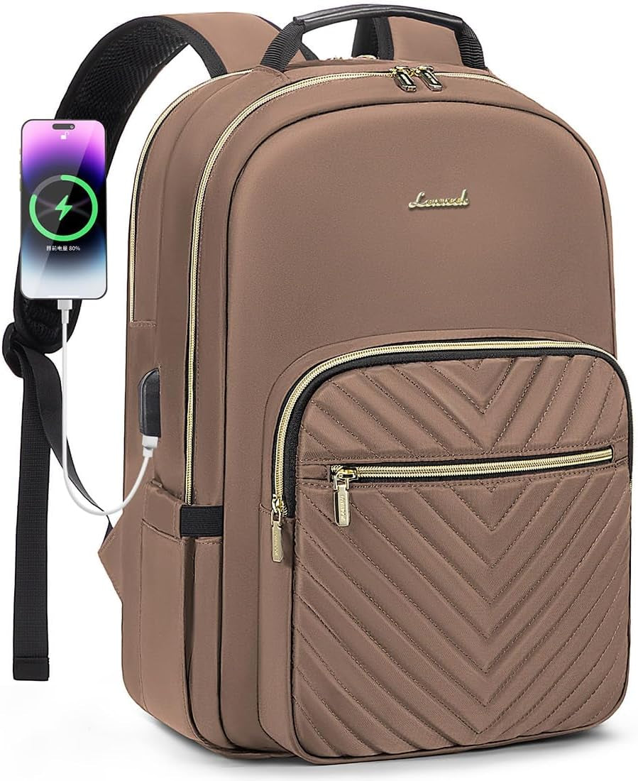 Laptop Backpack for Women 15.6 Inch,Cute Womens Travel Backpack Purse,Professional Laptop Computer Bag,Waterproof Work Business College Teacher Bags Carry on Backpack with USB Port,Mint Green