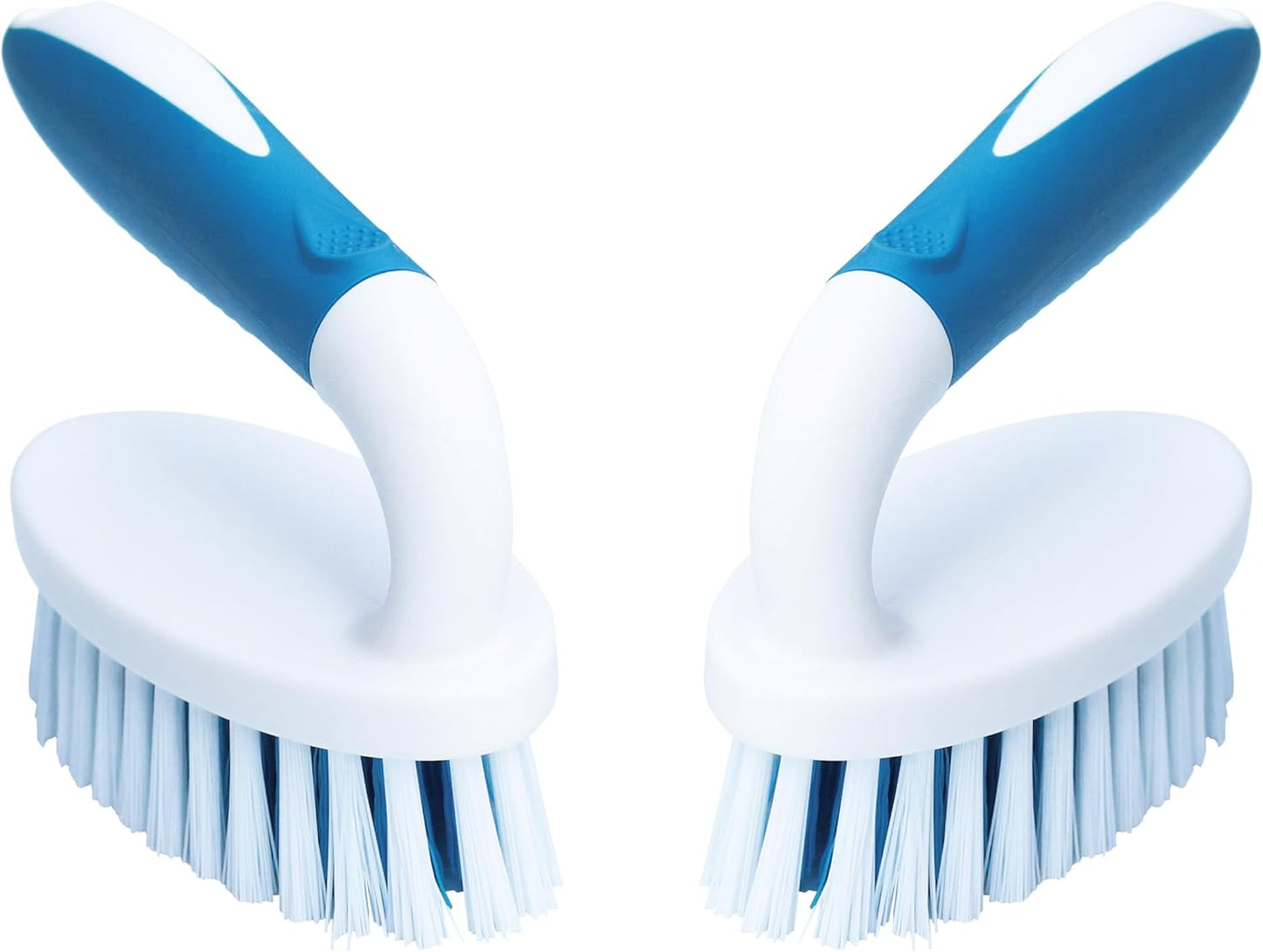 Scrub Brush, 2 Pack Household Cleaning Brushes with Stiff Bristles, Scrubbing Brush for Carpet, Shower, Bathtub, Kitchen, Pool Tile, Bathroom Scrubber, Small