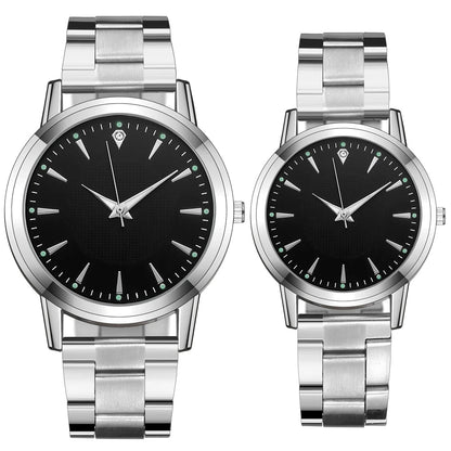 2PCS Couple's Watches Men Business Watch Fashion Analog Women Quartz Watch (Without Box) - RELUX.STORE