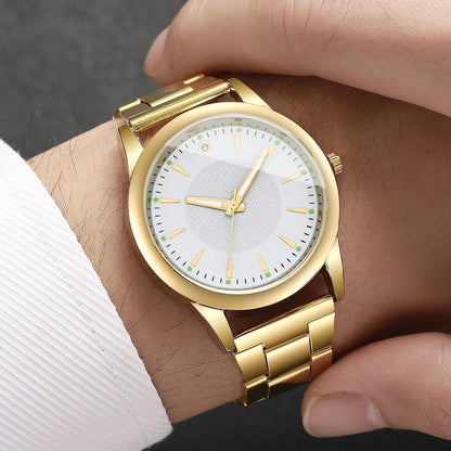 2PCS Couple's Watches Men Business Watch Fashion Analog Women Quartz Watch (Without Box) - RELUX.STORE