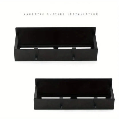 2pcs Magnetic Storage Shelf Household Kitchen Refrigerator Washing Machine Side Hanging Storage Rack, Multifunctional Storage - RELUX.STORE