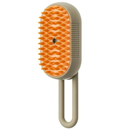 “3 - in - 1 Electric Pet Grooming Brush – Steam Hair Removal & Massage Comb for Cats and Dogs, Easy Fur Care Tool” - RELUX.STORE