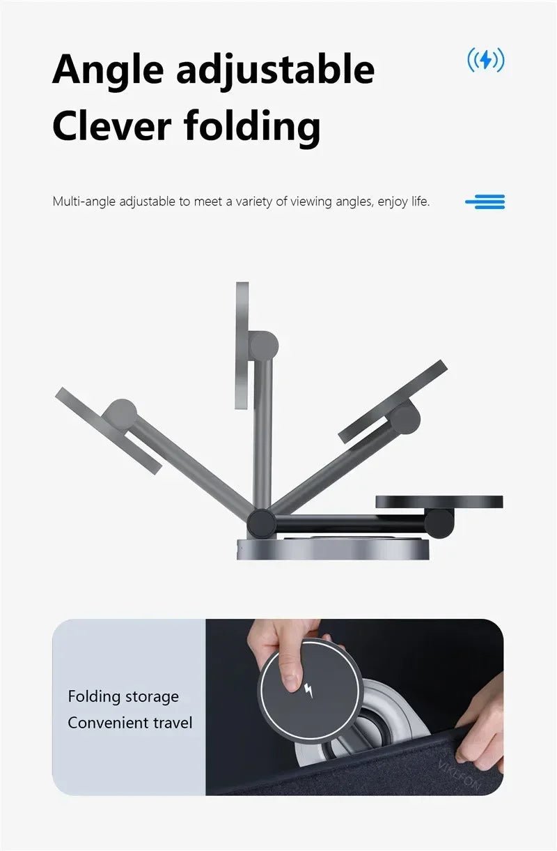 3 In 1 Magnetic Wireless Charger Stand Pad For Magsafe iPhone 16 15 14 13 12 Pro Max Apple Watch Airpods Fast Charging Station - RELUX.STORE