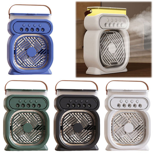 3 In 1 Portable Air Conditioner Evaporative Air Cooler LED Night Lights 3 Speeds Humidifier Fan For Home Office - RELUX.STORE
