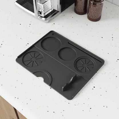 3 - In - 1 Silicone Coffee Mat Multi - Functional Non - Slip Bar Mat for Countertops for Mess - Free Coffee Station Setup Essential Coffee - RELUX.STORE