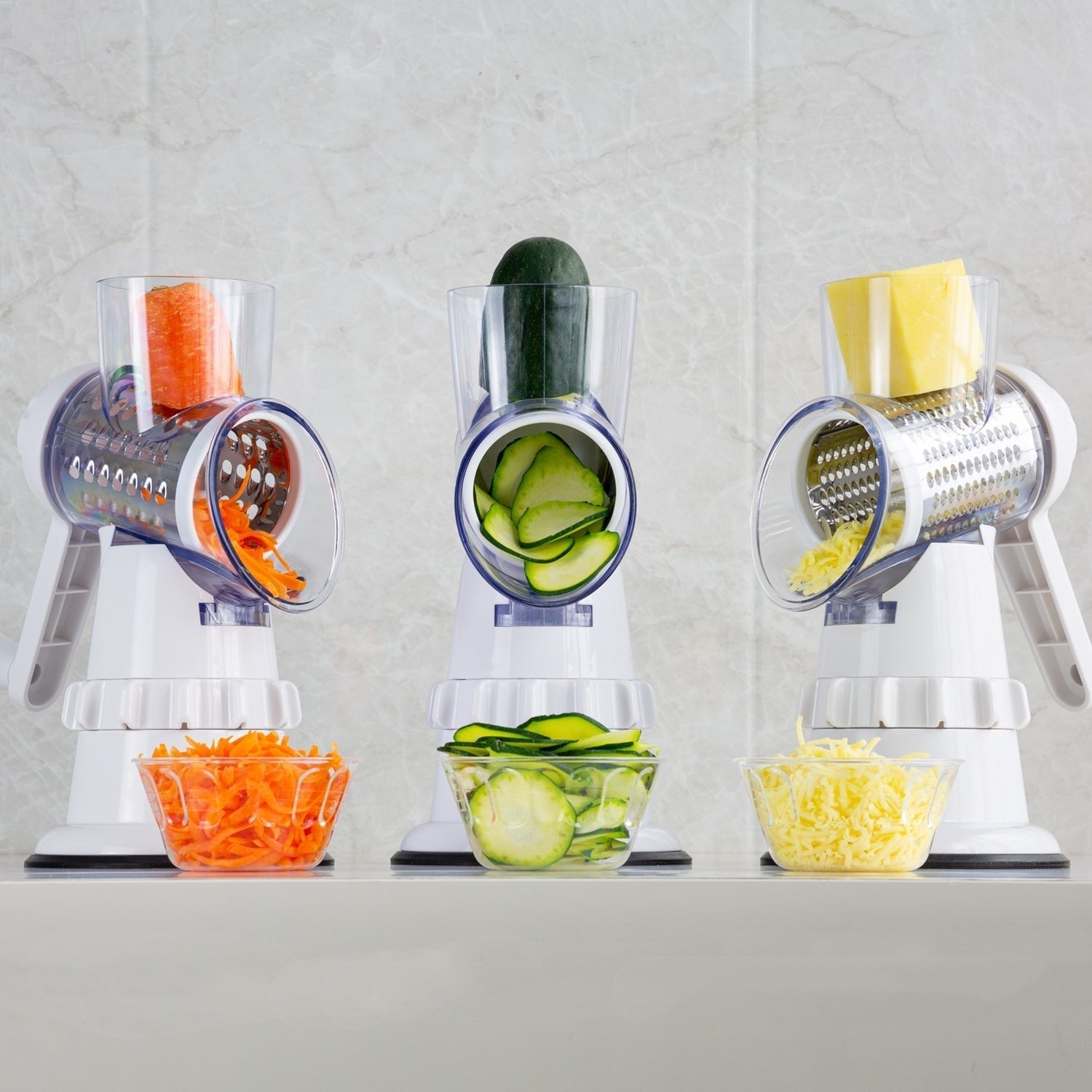 3 In 1 Vegetable Slicer Manual Kitchen Accessories Grater For Vegetable Cutter Round Chopper Mandolin Shredder Potato Home Kitchen Supplies Kitchen Gadgets - RELUX.STORE
