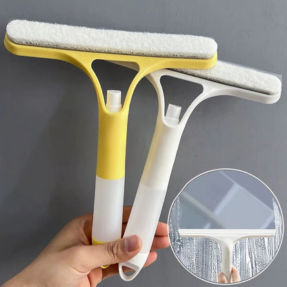 3 in 1 Window Cleaning Squeegee Multi Function Glass Mirror Wiper with Spray Bottle Microfiber Scrub Household Car Cleaner Tools - RELUX.STORE