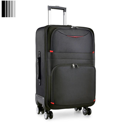 30" Large Capacity Black Luggage Waterproof Durable Trolley Case Oxford Cloth Detachable Spinner Wheel 20" Password Suitcase - RELUX.STORE30" Large Capacity Black Luggage Waterproof Durable Trolley Case Oxford Cloth Detachable Spinner Wheel 20" Password Suitcase